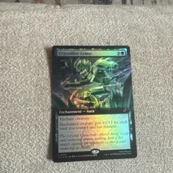 1x - Crystalline Armor - FOIL EXTENDED ART #204 - Avatar: Eternal - NM MTG - Image 1