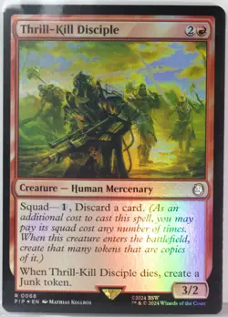 Thrill-Kill Disciple [New, Near Mint] *Foil* {Fallout MTG} - Image 1