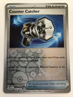 Pokemon TCG Paradox Rift Counter Catcher Reverse Holofoil 160/182 NM - Image 1