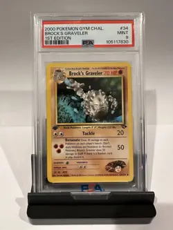 Pokemon 1st Edition Brock’s Graveler Gym Challenge Set 34/132 - PSA 9 Mint - Image 3