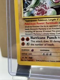 Giovanni’s Machamp 1st Edition 6/132 Holo Gym Challenge Rare WOTC Pokemon - Image 5