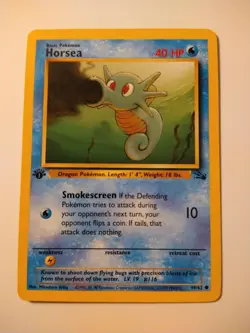 1999 Pokemon Fossil 1st Edition Horsea #49 NM-MT - Image 2