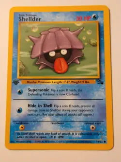 1999 Pokemon Fossil 1st Edition Shellder #54 NM-MT - Image 2