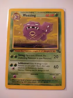 1999 Pokemon Fossil 1st Edition Weezing #45 NM-MT - Image 2