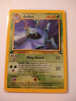 1999 Pokemon Fossil 1st Edition Golbat #34 NM-MT - Image 2