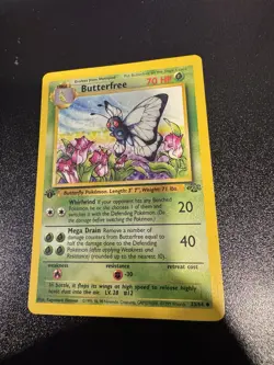 Pokemon 1st Edition Butterfree Uncommon Jungle 33/64 NM/LP - Image 1