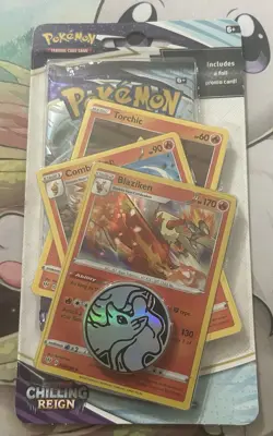 Pokemon TCG Chilling Reign Checklane Blister Blaziken Promo New Sealed - Image 1