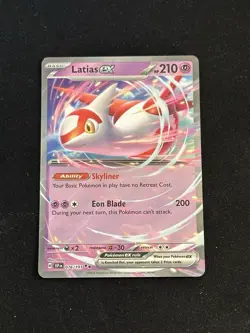Latias EX 076/191 Double Rare Pokemon Surging Sparks - Image 1