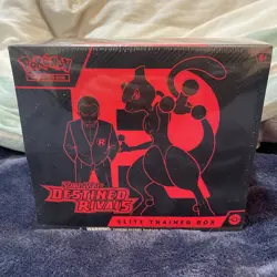 Pokemon TCG Destined Rivals ETB Elite Trainer Box Factory Sealed! Seal Tear! - Image 1