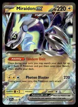 MIRAIDON EX 028 PROMO SCARLET & VIOLET POKEMON - Image 1