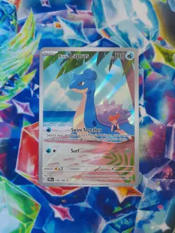 Pokemon TCG Misty's Lapras 194/182 Destined Rivals Illustration Rare - Image 3