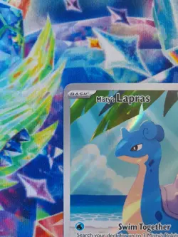 Pokemon TCG Misty's Lapras 194/182 Destined Rivals Illustration Rare - Image 4