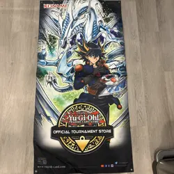 YuGiOh OTS Promotional Banner Yusei Stardust Dragon 47"x23" - Image 1