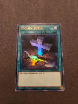 YuGiOh! Foolish Burial LART-EN016 Ultra Rare LIMITED EDITION NM - Image 1