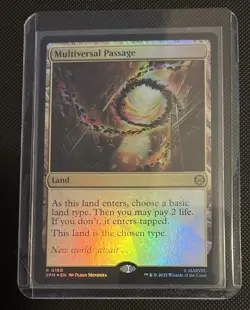2025 MTG Marvel's Spider-Man Multiverse Passage Foil #180 Rare Magic Card - Image 1