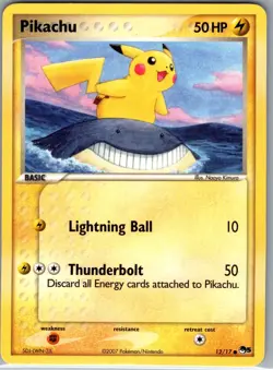 Pikachu 12/17 Non Holo POP Series 5 - Pokemon Card - LP - Image 1
