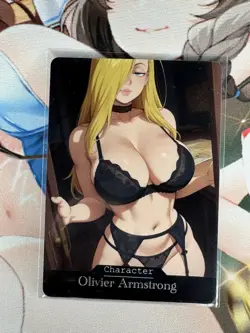 Olivier Armstrong Fullmetal Alchemist Goddess Story Waifu Anime Custom Card - Image 1
