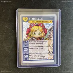 Maplestory iTCG Starblade 91/96 Silver Code Card 2007 WOTC Rare NM - Image 1