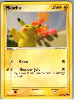 Pikachu 16/17 Non Holo POP Series 2 - Pokemon Card - NM - Image 1