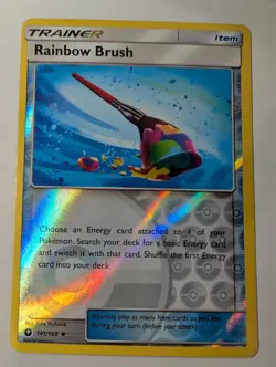 Rainbow Brush - 141/168 SM Celestial Storm Reverse Pokemon Holo Foil Nice! - Image 1