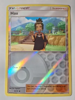 Hau 61/73 Shining Legends Reverse Pokemon Holo Foil Nice! - Image 1
