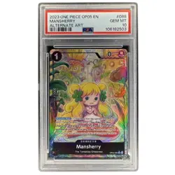 Mansherry OP05-088 PSA 10 Alternate Art One Piece Card Game OP05 Graded Card #2 - Image 1