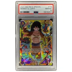 Monkey D Luffy OP09-119 SEC PSA 10 One Piece Card Game Emperors In The New World - Image 1