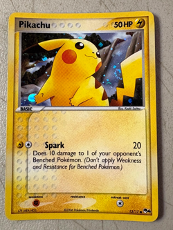 Pikachu Holo #13/17 Swirl 2006 Pokemon POP Series 4 LP/MP Card - Image 1