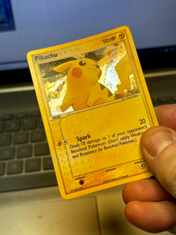 Pikachu Holo #13/17 Swirl 2006 Pokemon POP Series 4 LP/MP Card - Image 3