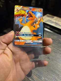 Pokemon TCG Charizard GX Hidden Fates Holo Ultra Rare Card 9/68 NM Condition - Image 2