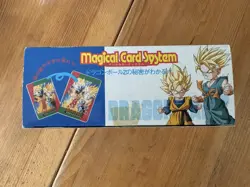 DBZ Dragon Ball Magical Card System Part 1 Full Box ( All 8 cards cartes ) RARE! - Image 4