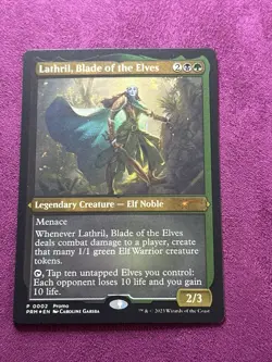 Magic The Gathering MTG LATHRIL, BLADE OF THE ELVES ETCHED FOIL Promos NM - Image 5