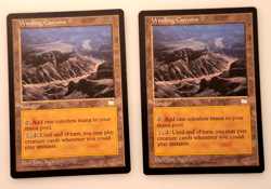 MTG Winding Canyons (x2) - Weatherlight 1997 (LP) - Image 1