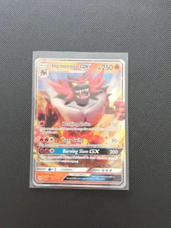 Pokemon TCG Incineroar GX Sun & Moon Base Set 27/149 Holo Ultra Rare - Image 1