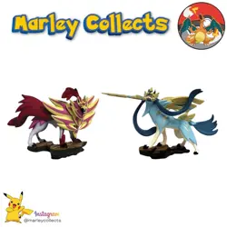 Pokemon TCG Shiny Zamazenta & Zacian Premium Figure Sword & Shield Crown Zenith - Image 2