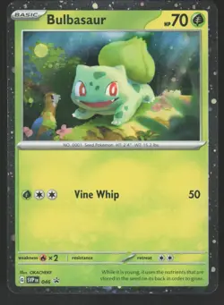 Bulbasaur Cosmos Holo 046 Pokemon TCG SV Promo NM - Image 1