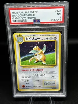 1998 POKEMON JPN PROMO GAME BOY #149 DRAGONITE-HOLO PSA 7 RARE! - Image 1