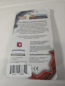 Pokemon Sun And Moon Burning Shadows Booster Pack Komala Sealed - Image 2