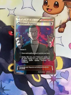 Giovanni's Scheme 162/162 Rare Ultra BREAKthrough Pokemon Near Mint Pokemon Card - Image 1