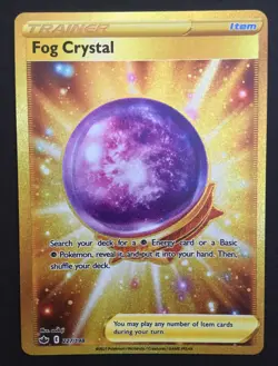 Fog Crystal 227/198 SWSH Chilling Reign SECRET RARE GOLD Trainer Pokemon Card NM - Image 1