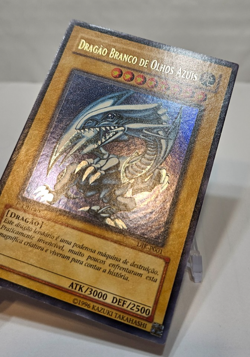 Portuguese Blue-Eyes White Dragon DIK-P001 Ultra Rare 1st Edition Yugioh 7931 - Image 3