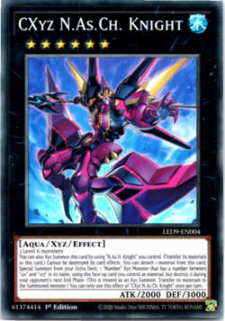 CXyz N.As.Ch. Knight - LED9-EN004 - Super Rare - 1st Edition Yugioh - Image 1