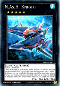 N.As.H. Knight - LED9-EN003 - Super Rare 1st Edition Yugioh - Image 1