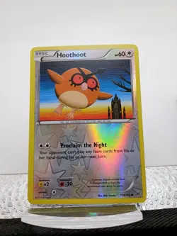 Hoothoot 119/162 XY Breakthrough Pokemon Reverse Holo Common Card - NM - Image 1