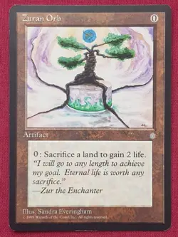 Magic The Gathering ICE AGE ZURAN ORB artifact card MTG - Image 1