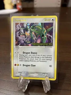 Rayquaza 9/106 Stamped Reverse Holo NM EX Emerald Pokemon Card - Image 1