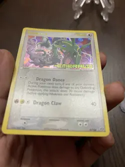 Rayquaza 9/106 Stamped Reverse Holo NM EX Emerald Pokemon Card - Image 2