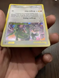 Rayquaza 9/106 Stamped Reverse Holo NM EX Emerald Pokemon Card - Image 3