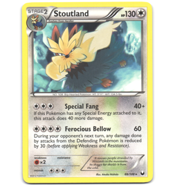 Pokemon 2012 Near Mint NM Stoutland 88/108 Dark Explorers Rare Card - Image 1