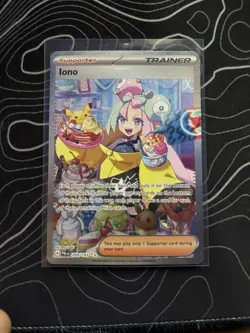 Pokemon TCG Paldea Evolved Iono Full Art Holo Card 269/193 Special Illustration - Image 1